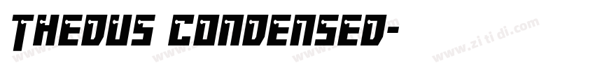 Thedus Condensed字体转换